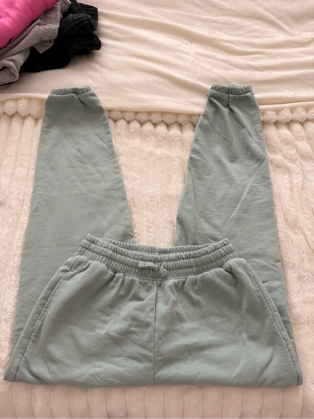 Kids Sage Green Jogger Pants - Brand Unspecified